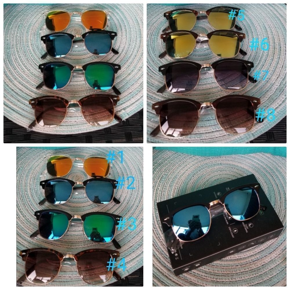 Unused clubmaster style sunglasses 

Versatile and